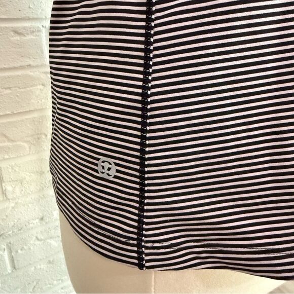 Lululemon Super Sport Tank Mini Pop Stripe So Fly Butterfly Size 6 - Picture 3 of 5